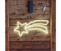 Stella cometa led effetto neon bianco freddo